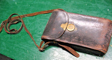 EASTMAN KODAK CO.  AUTOGRAPHIC 1 A LEATHER CAMERA CASE w/ STRAP  SOLID
