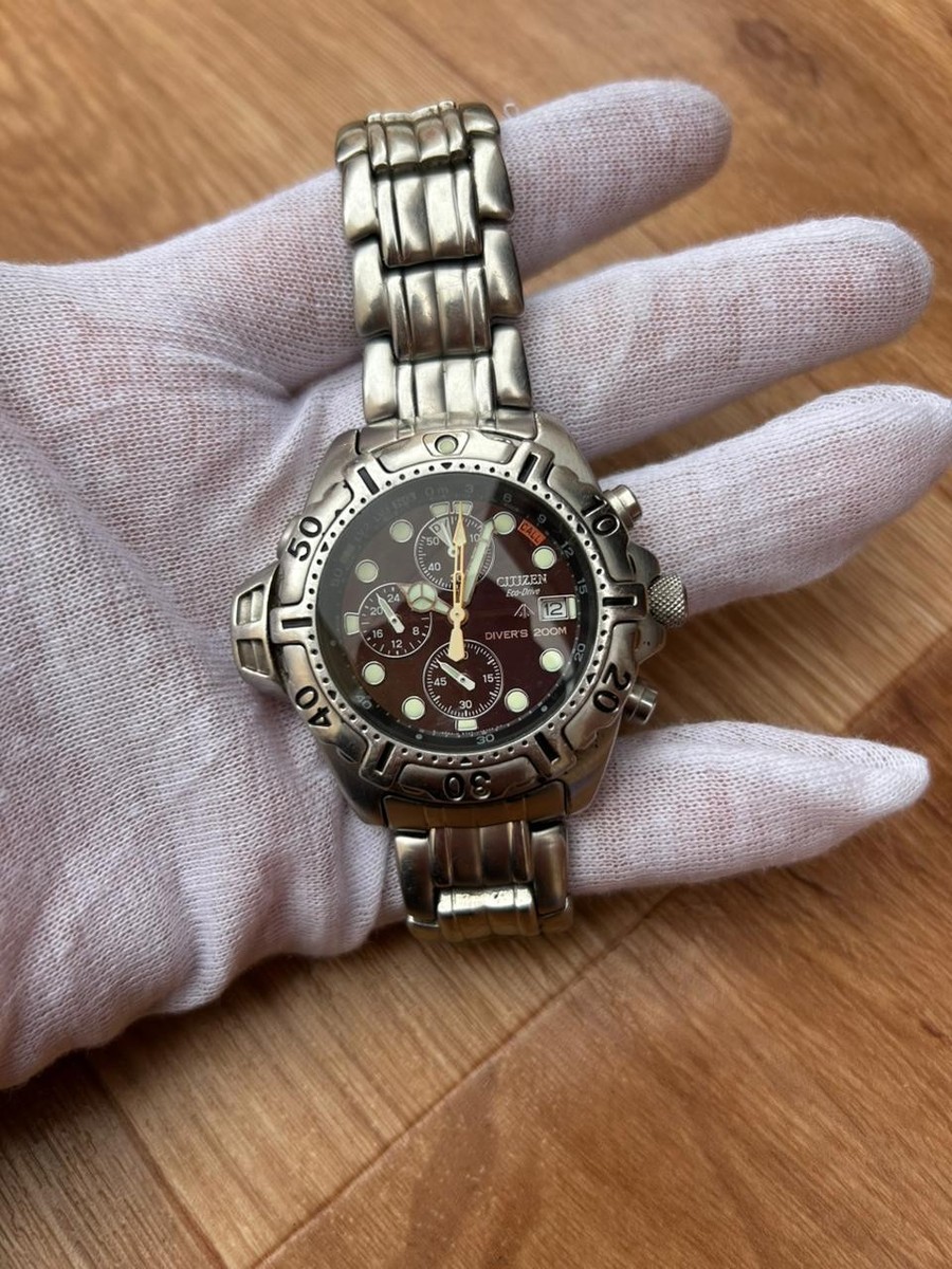Citizen Eco-Drive Diver 200M B740 Aqualand Promaster Watch | eBay