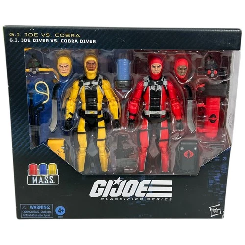 GI Joe Classified Series Diver vs Cobra Diver 6" Figure 2-Pack MASS 2025 Hasbro