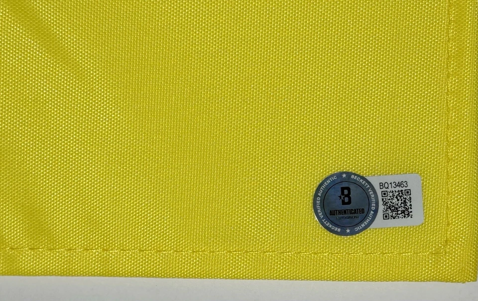 Bandera Masters Augusta Golf Beckett 2014 firmada por Bubba Watson certificado de autenticidad Foto 4 de 4