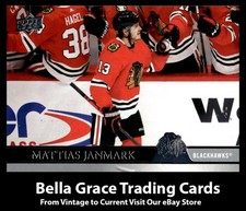 2020-21 Upper Deck Mattias Janmark #526 Chicago Blackhawks NHL Hockey