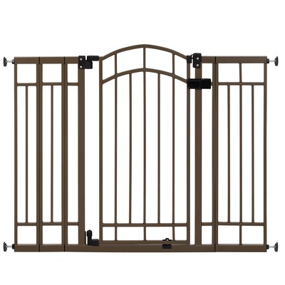 Summer Multi-Use Decorative Extra Tall Walk-Thru Baby Gate, Metal, Bronze Finish