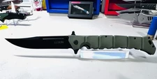 Cold Steel Large Luzon Pocket Knife Linerlock OD Green Folding 8Cr13 