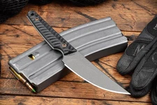 RMJ Tactical Unmei  Tungsten Cerakote Blade w/ G-10 Handle and Kydex Sheath