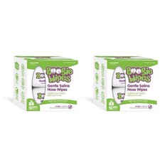 2 Ct. Boogie Wipes Saline Nose Wipes Unscented - 90ct 180 wipes Total 