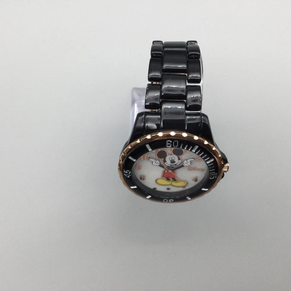 Disney Mickey Mouse Watch Women 36mm Accutime MK2187 MOP New Battery 7.5" - Image 3 of 4