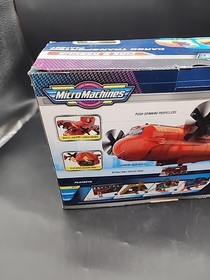 Micro Machines Fire & Rescue CARGO TRANSPORTER Playset Car Holds 16+ Vehicles