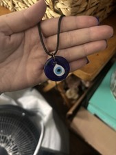 Blue Evil Eye Necklace and adjustable bracele...