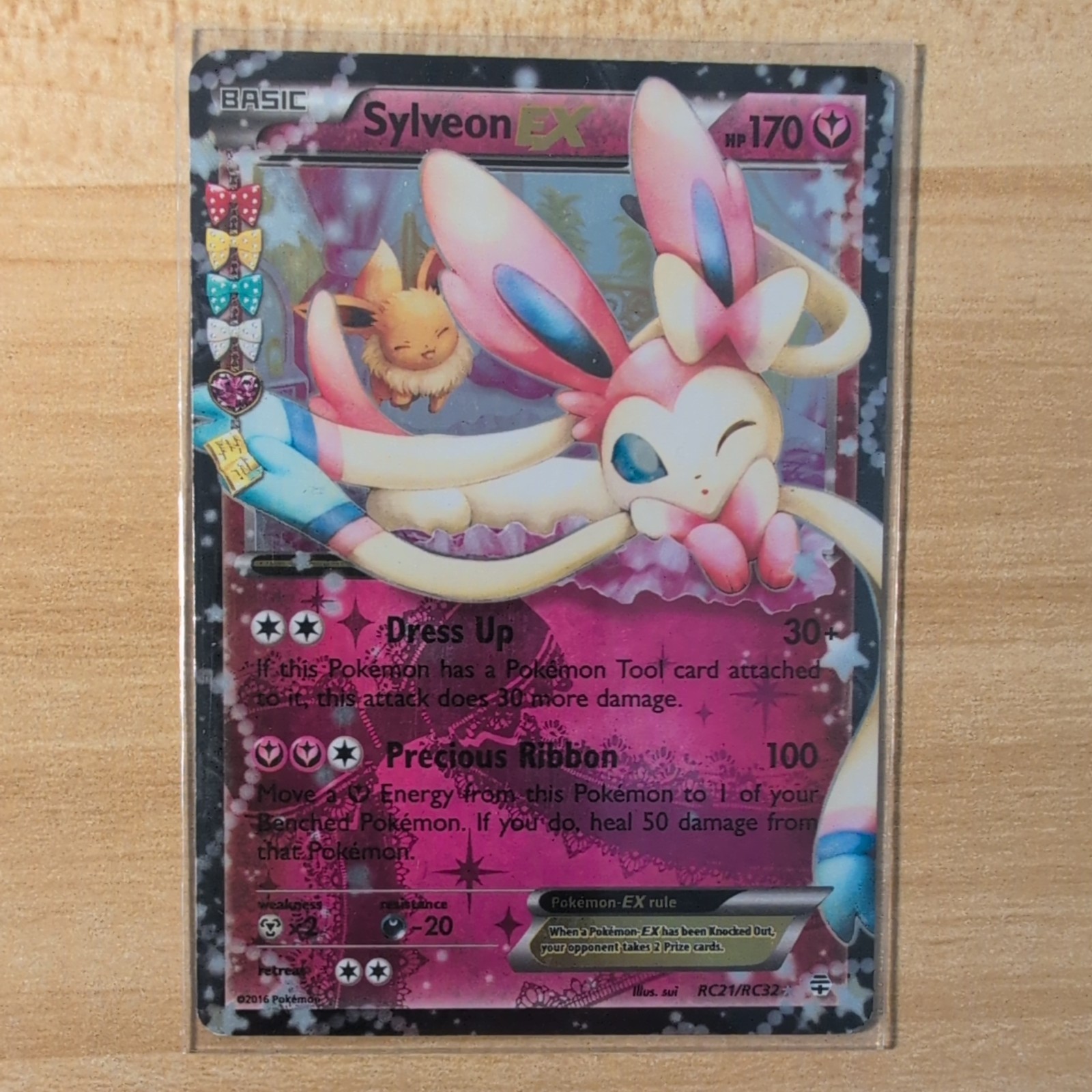ULTRA RARE Sylveon EX Holo Foil RC21/RC32 Pokemon Generations Eeveelution NM