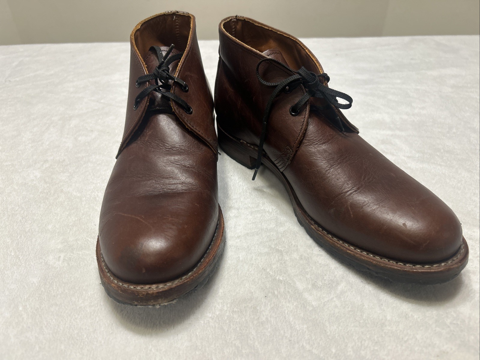 Red Wing Shoes Men’s Size 9D 9017 Beckman Lace Up Chukka Boots Brown Leather USA