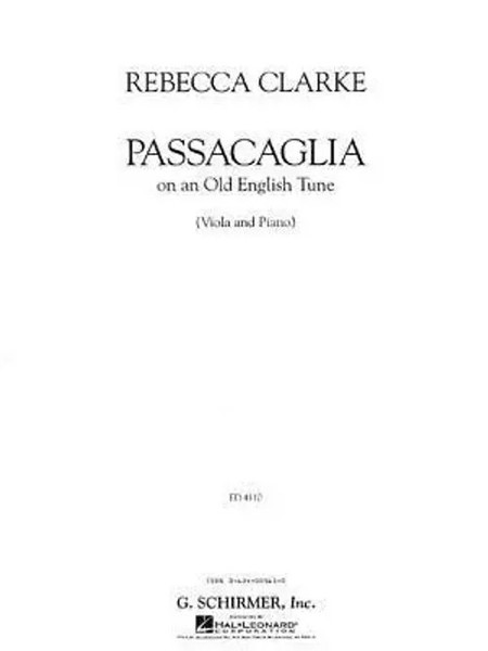 Passacaglia | Viola And Piano | Rebecca Clarke | Englisch | Taschenbuch | Buch-image