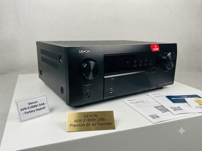 Denon AVR-X1800H DAB 8K A/V-Receiver 7.2 145W Dolby Atmos DTS:X Schwar