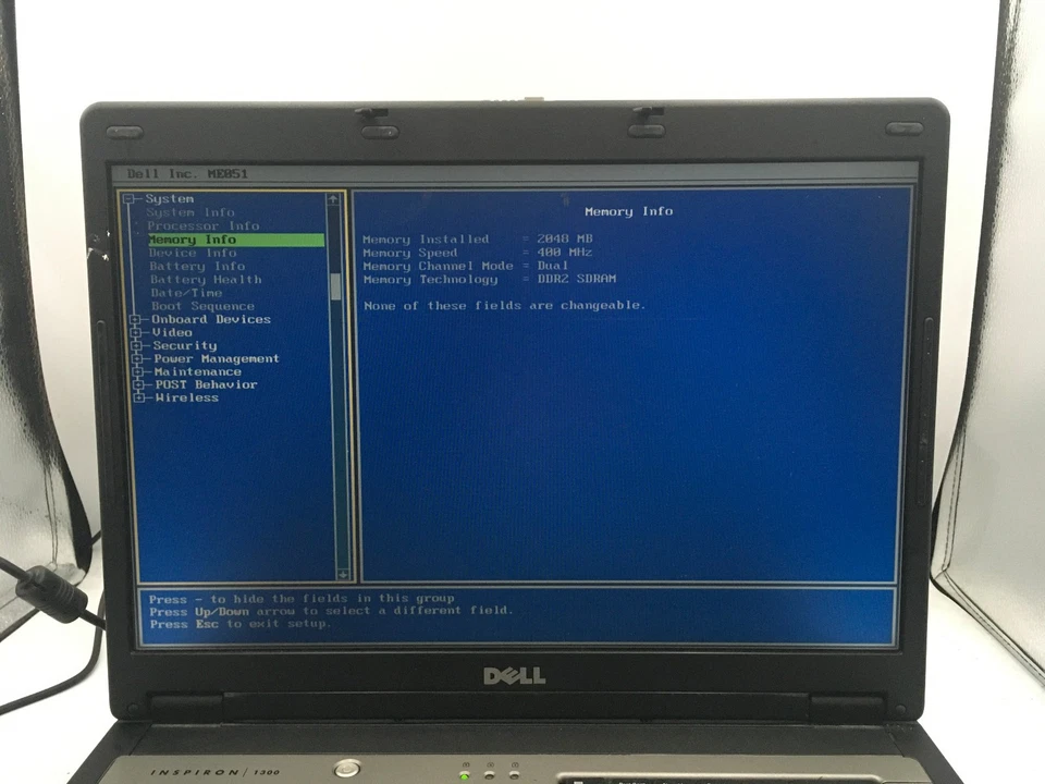 DELL INSPIRON 1300 - BOOTS TO BIOS - INTEL CELERON M - 2GB RAM - READ DESC - BB! - Image 2 of 4