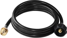 7ft Propane Adapter Hose QCC1/Type1 1lb-20lb Converter BBQ Gas Grill Extension