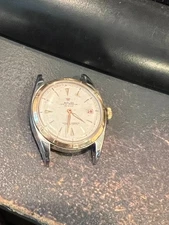 ROLEX STAINLESS STEEL/GOLD VINTAGE  DATEJUST 6105 Bubbleback Project