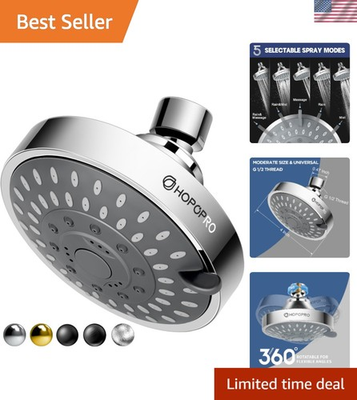 #ad 5 Mode High Pressure Shower Head The Washington Post NBC News Today TV Sh... $30.94