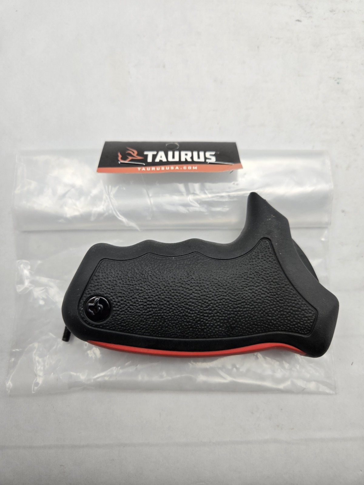 New Oem Taurus Raging Bull Hunter Grip And Screw Red Black Rubber Revolver Grips