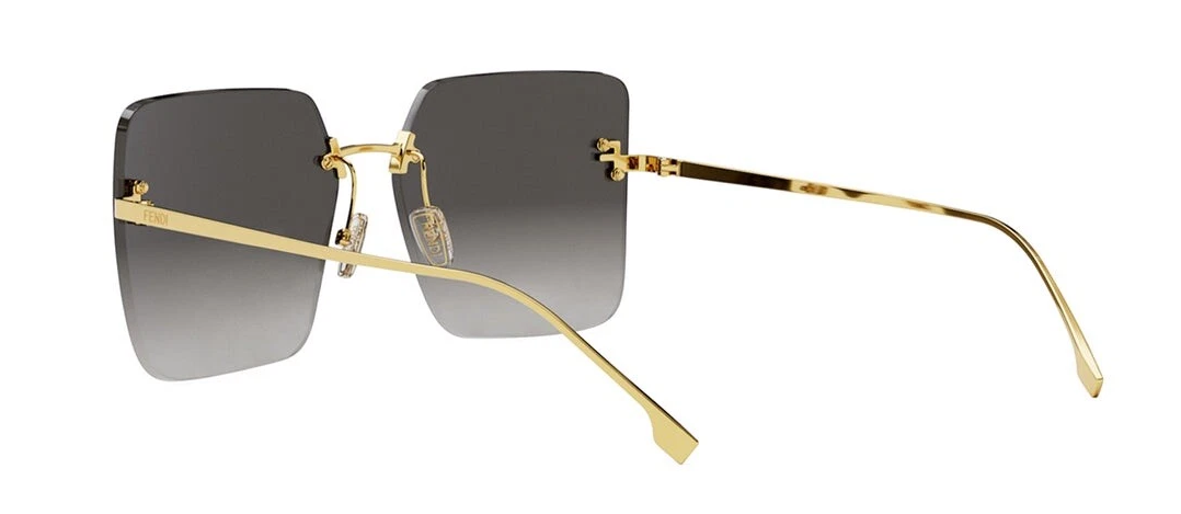 FENDI FE4082US 30B Crystal Endura Gold Gradient Smoke Lens Women