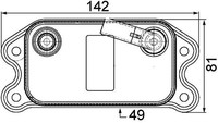 Mahle ÖLküHler, MotoröL Clc 73 000P FüR Volvo