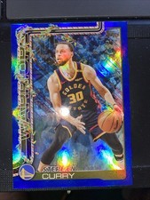 2025-26 Topps Holiday Stephen Curry Holiday Blue Glitter SP #H106