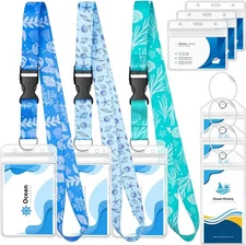 Cruise Lanyard for Ship Cards, Ship Lanyards with Waterproof Luggage Tags Clear