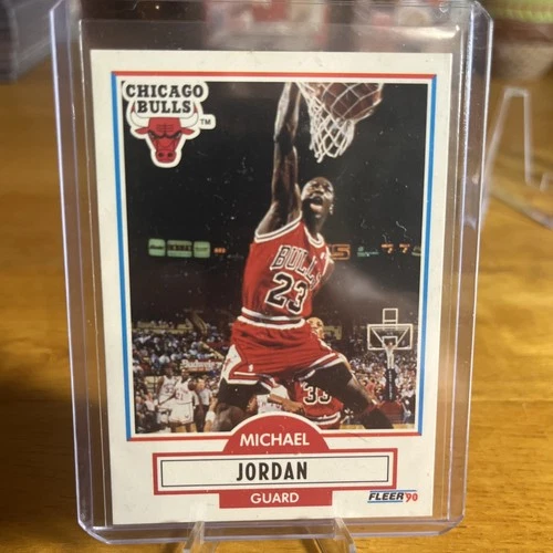 1990-91 Fleer - Michael Jordan #26 Black Line Above Biographical Information