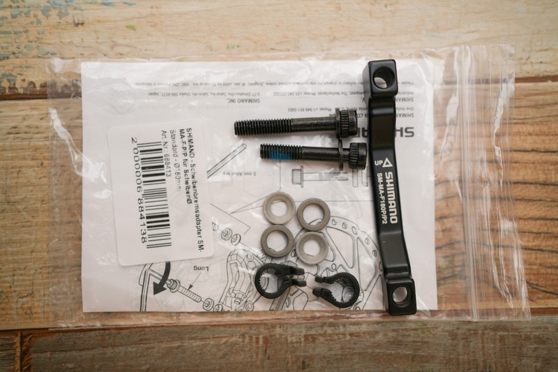 Shimano SM-MA-F203P/PM Front Disc Brake Adapter - Black