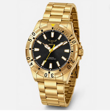 Invicta Specialty I 69032 Men's Watch Gold Tone Black Dial 42mm Quartz New