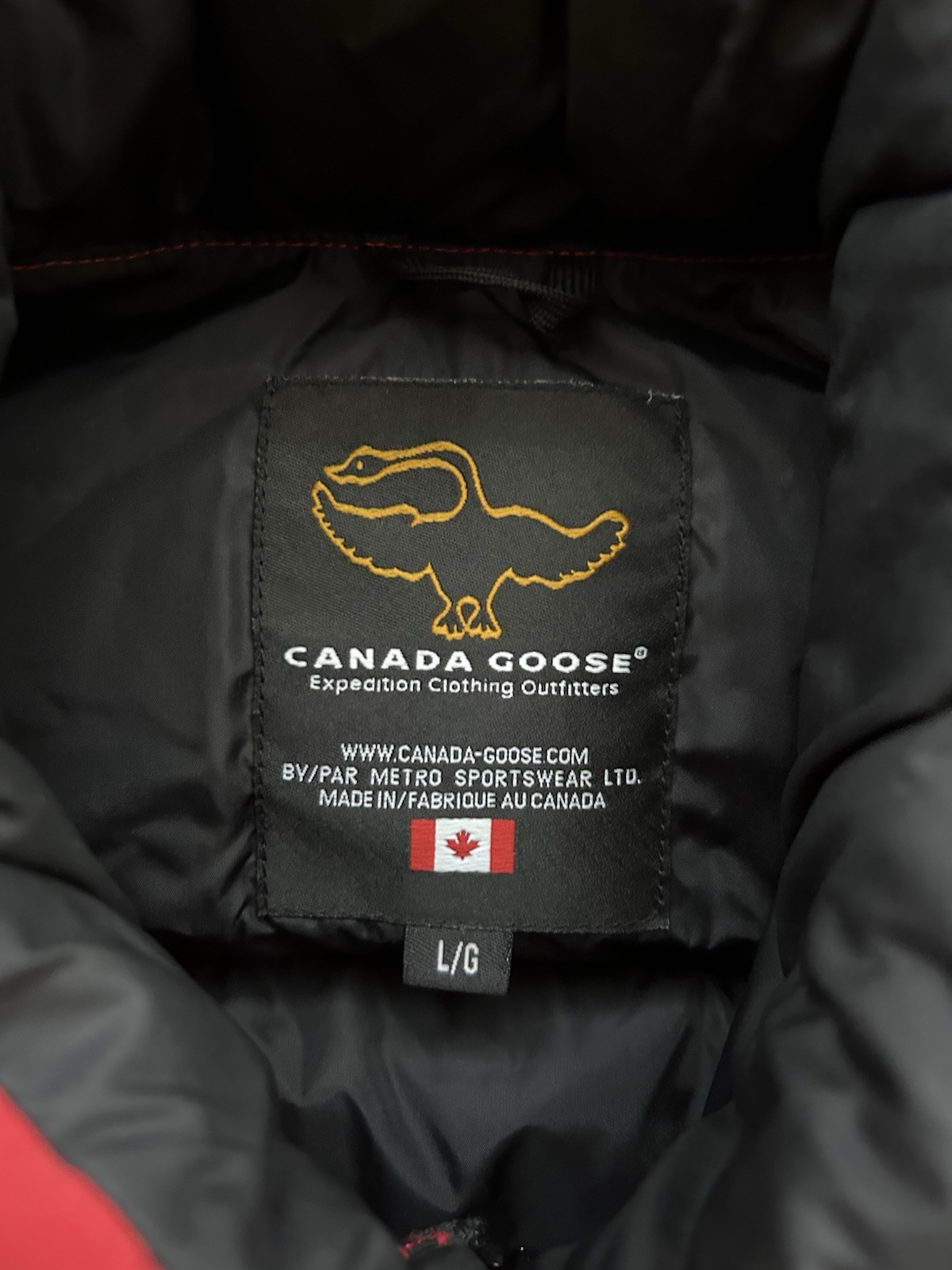 Vintage Canada Goose 4125M Red Freestyle Crew Down Vest Gilet Large L thumbnail 6