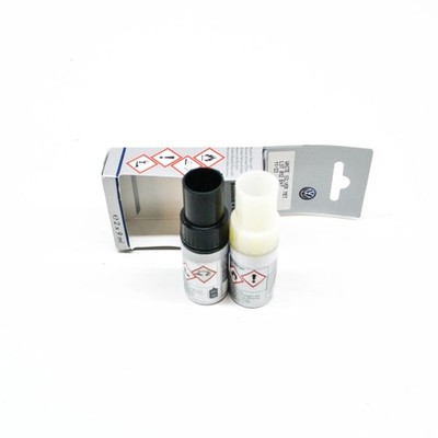 VW AUDI White Silver Metallic Touch Up Paint Set LST0M2B9Z NEU Original