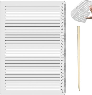 Gerade Linie Schablone Lineal Lettering Guide Transparent Modell Kalligraphie Fü