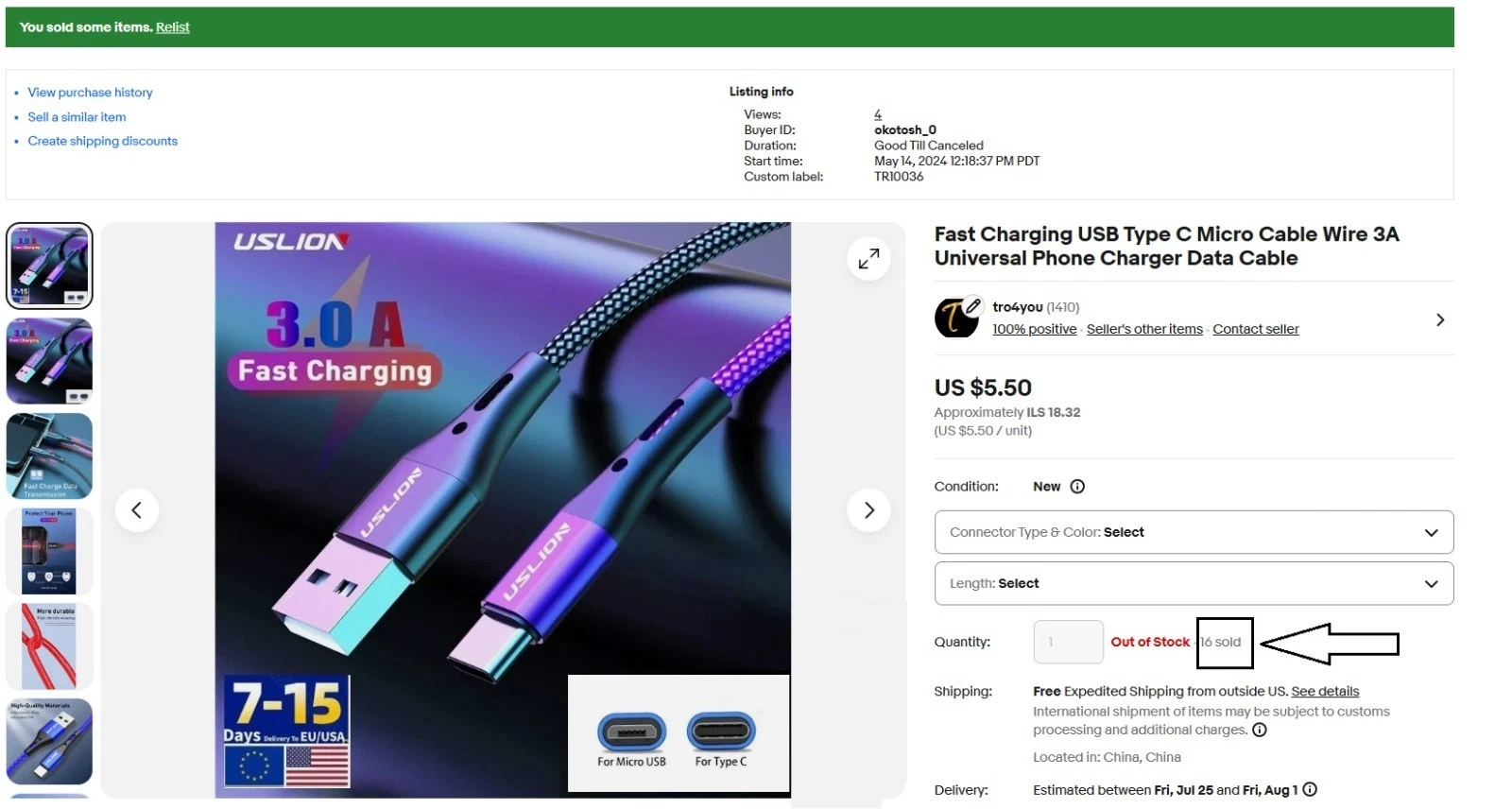 Schnellladekabel USB Typ C Micro 3A Universal-Handyladegerät Datenkabel_voghion.com