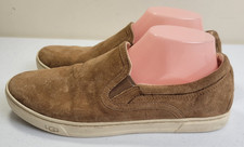 UGG Australia Fierce Tan Suede Slip On Loafers Comfort Shoes Women's Size 10