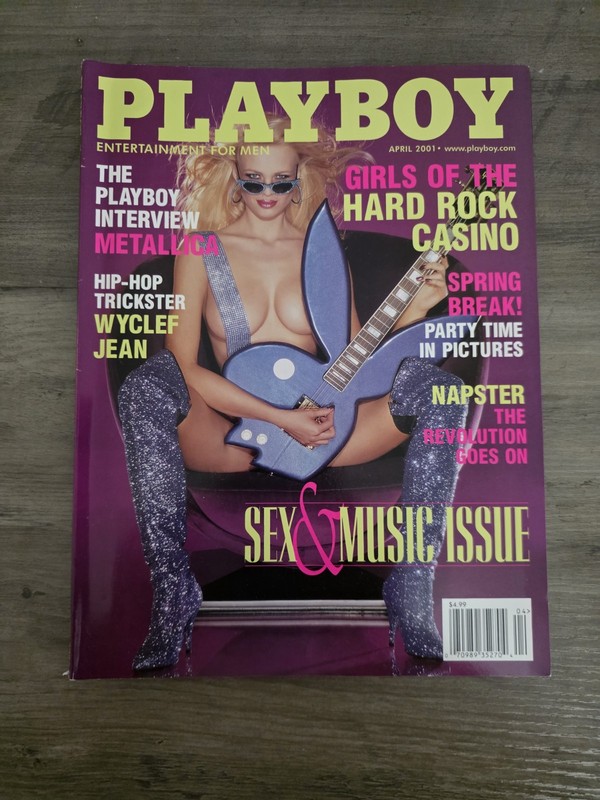 Playboy Magazine April 2001 Cover: Irina Voronina Playmate: Katie Lohmann