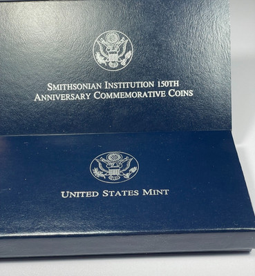 1996 Smithsonian Institution 150th Anniversary Silver Dollar Proof -  Nice Coin!