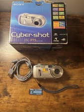 Sony Cyber-shot DSC-P73 4.1MP Digital Camera - Silver. Tested And Working.