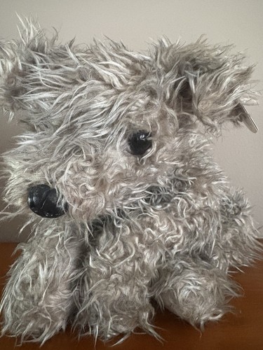 TY CLASSICS RAGS THE DOG 15.5" PELUCHE GRIS ANIMAL DE PELUCHE Con Etiquetas - Imagen 7 de 10