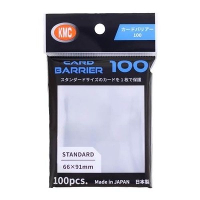 KMC 100 card sleeves deck protectors - Card Barrier 100 - Clear - 046