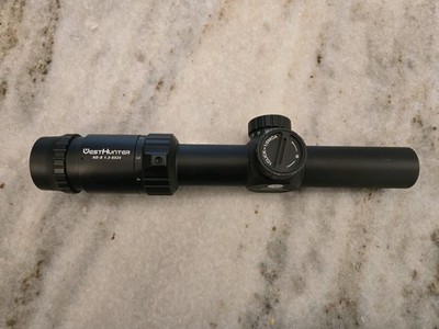 WestHunter HD-S 1.2-6x24 Riflescope, 30mm Tube - W/ Vortex Scope Rings 