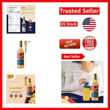 Versatile 25.4 Fl Oz Honey Flavoring Syrup - Pump Included for Mess-Free Use