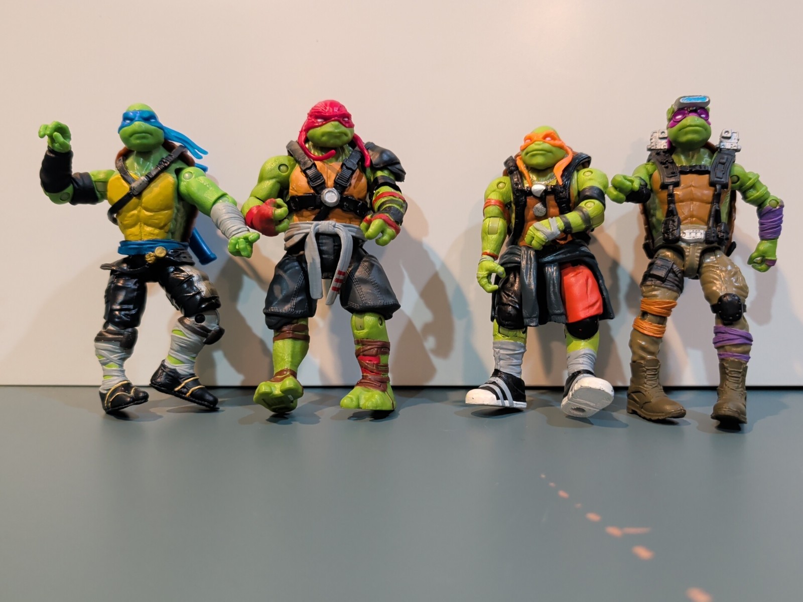 TMNT Ninja Turtles Movie Action Figure Set Leonardo Raphael Michelangelo Donatel
