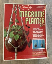 Avalon Vintage Macrame Planter Kit Hobbycraft 60  Cord New Old Stock 1975