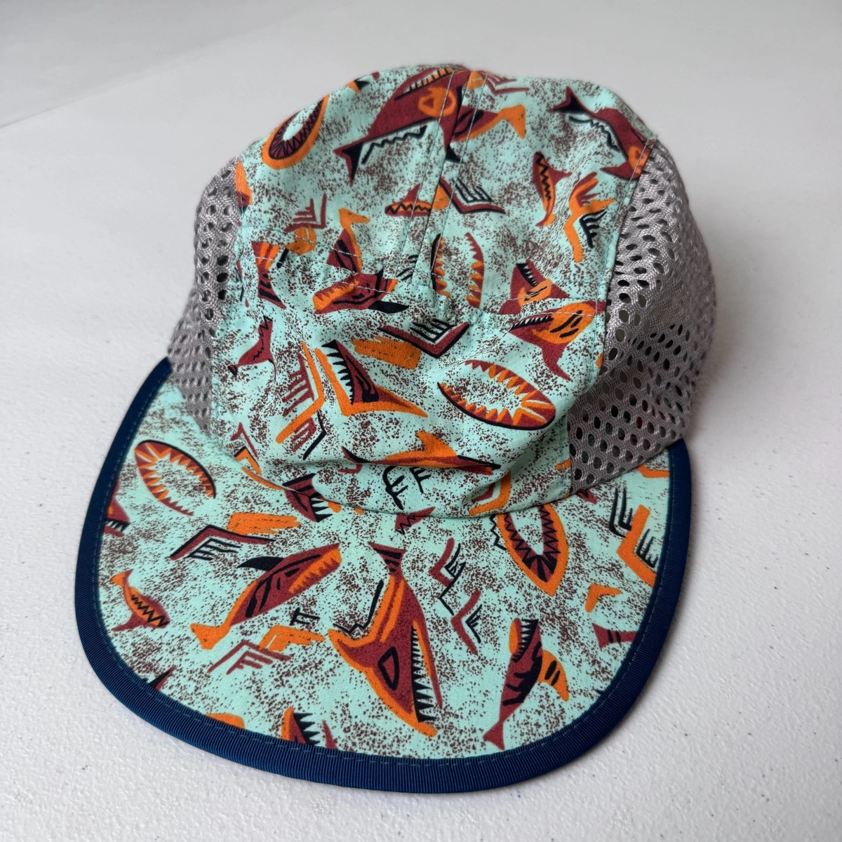 B55 Vintage Patagonia duckbill medium made in USA 5 panel 90s mesh cycling hat 1995 Patagonia Made In The U.S.A. Vented Spoonbill Cap (S) main image 4