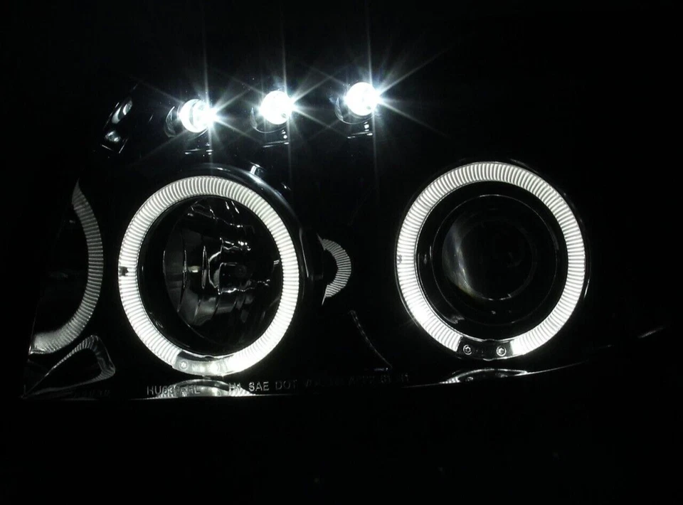 Faros halo proyector negro brillante para Toyota 4runner Base TRD 03-05 Foto 2 de 4