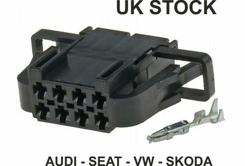 AUDI VW Skoda VAG 8 pin connector plug 3B0972724 8x Terminals 3B0 972 724 - Bild 2 von 3