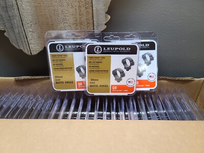 Leupold Quick Release 30mm Scope Rings, High Matte Finish