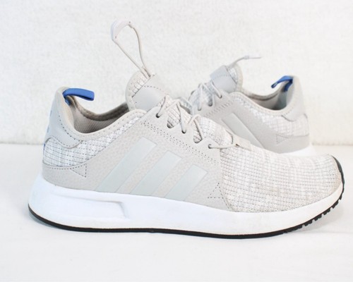 Adidas Running Sneakers Mens Size 6 LVL 029002 Grey White Blue Logo FW062