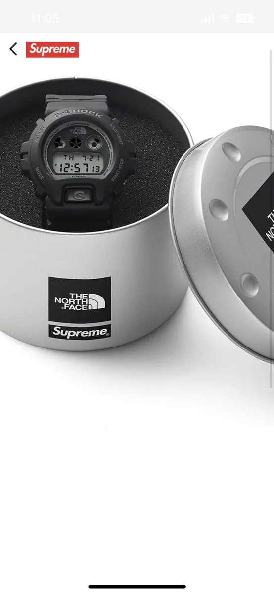 Supreme x The North Face G-Shock watch black | eBay