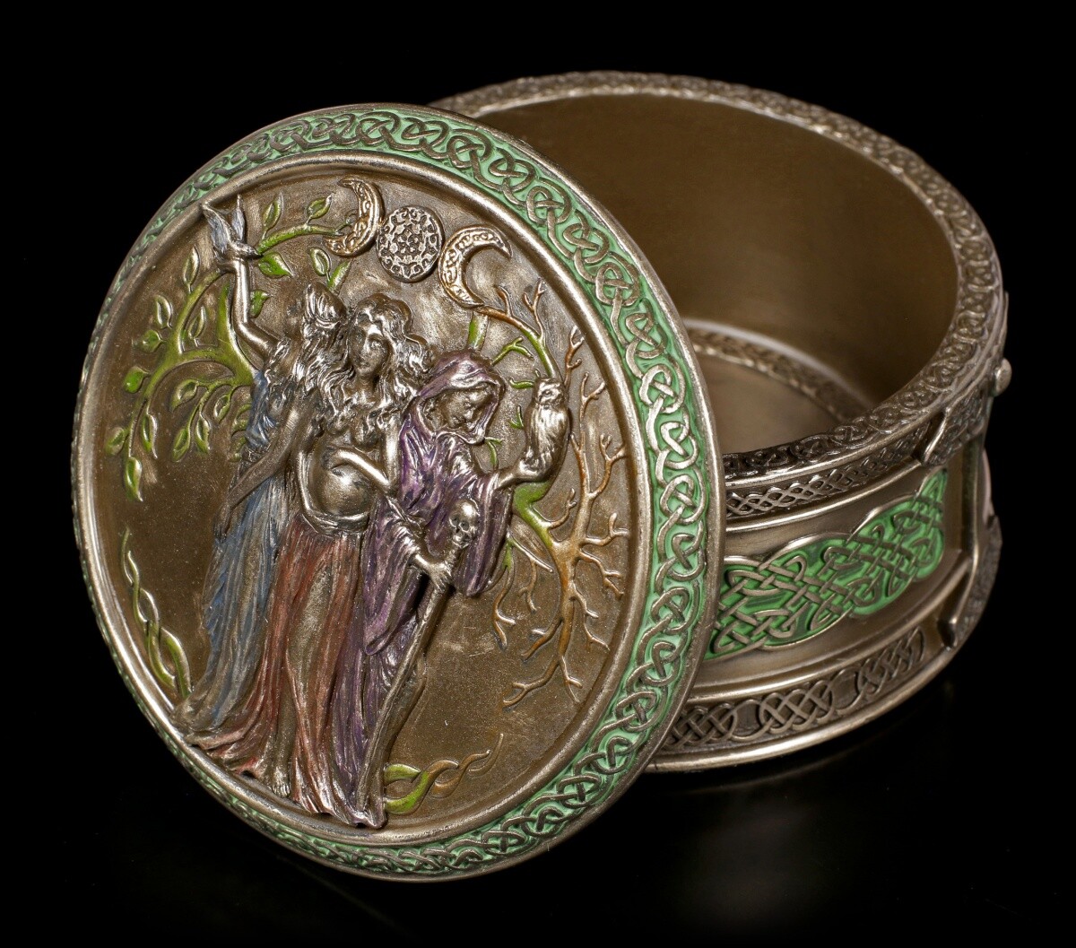 Celtic Casket - Triple Goddess - Veronese Box Jewelry Box Fantasy