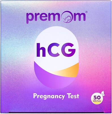 #ad Premom 50 HCG Pregnancy Test Strips – Early Detection 25mIU $11.99